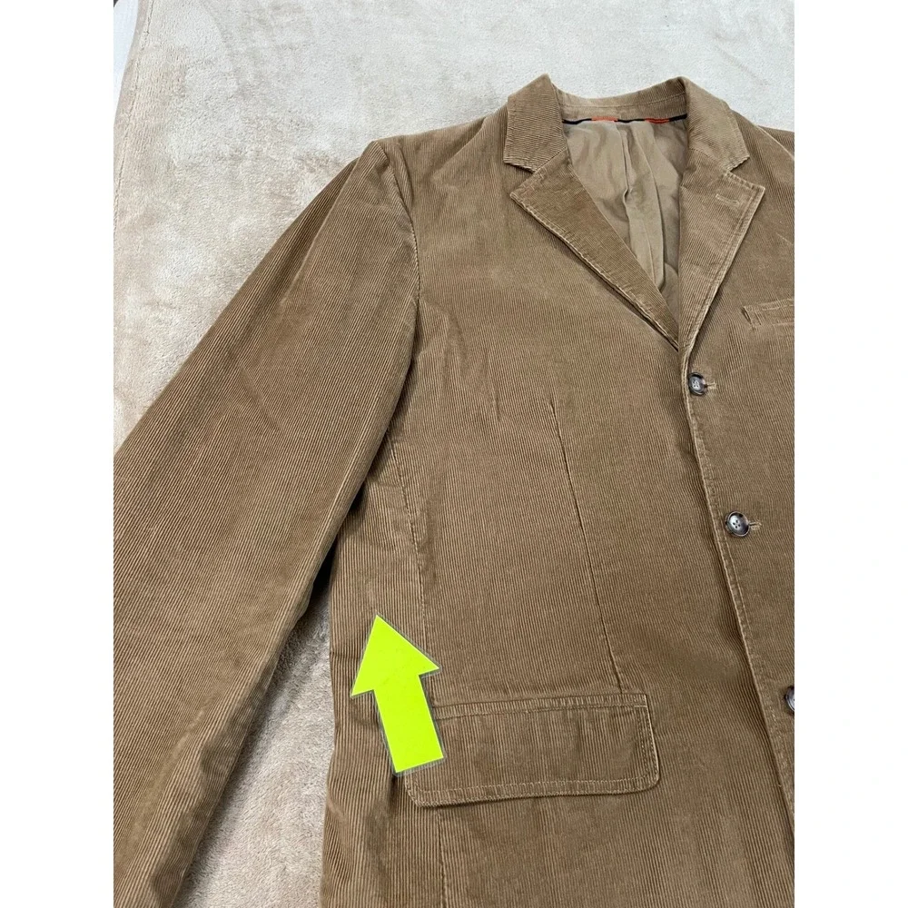 J.Crew Corduroy Blazer Men's size XL Brown 3 Button Sport Coat 71167 FA 05